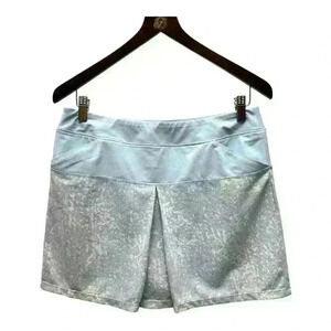 Adidas Golf  Skort Skirt Pull On Elastic Waist Pockets Stretch Blue